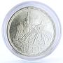 Egypt 5 pounds Restoration of Parliament Building Architecture silver coin 1986