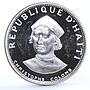 Haiti 25 gourdes Christopher Columbus proof silver coin 1973