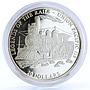 Liberia 20 dollars Trains Railway Locomotive Union Pacific 119 silver coin 2001