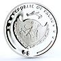 Palau 5 dollars World of Wonders Pyramids of Giza Architecture silver coin 2009