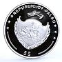 Palau 5 dollars World of Wonders Pyramids of Giza Architecture silver coin 2009