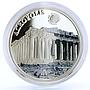 Palau 5 dollars World of Wonders Acropolis Temple Architecture silver coin 2010