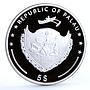 Palau 5 dollars World of Wonders Timbuktu City Architecture silver coin 2011