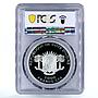 Ivory Coast 1000 francs Ancient Animals Mammoth Fauna PR69 PCGS silver coin 2010