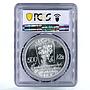Czechoslovakia 500 korun Painter Josef Lada MS67 PCGS silver coin 1987