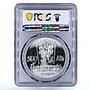 Czechoslovakia 500 korun Painter Josef Lada MS67 PCGS silver coin 1987
