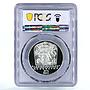 Czechoslovakia 25 korun 25 Years of Slovak Uprising PR66 PCGS silver coin 1969
