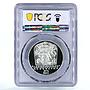 Czechoslovakia 25 korun 25 Years of Slovak Uprising PR66 PCGS silver coin 1969