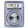 Czechoslovakia 100 korun Lidice and Lezaky Genocide MS66 PCGS silver coin 1992