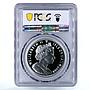 Isle of Man 1 crown Home Pets Chinchilla Cat Animals PR69 PCGS silver coin 2009