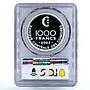 Comoros 1000 francs Euro Introduction Mosque Architecture PR69 PCGS Ag coin 2002