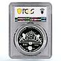 Armenia 100 dram Kings of Football Eusebio PR69 PCGS silver coin 2008