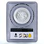 Mexico 1/2 onza Libertad Angel of Independence MS67 PCGS silver coin 1998