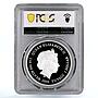 Tuvalu 1 dollar Endangered Fauna Southern Cassowary Bird PR69 PCGS Ag coin 2016