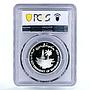 Bahrain 250 fils FAO Conference Ship Palm PR68 PCGS silver coin 1983