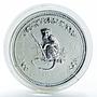 Australia 1 dollar Year of the Monkey Lunar Series I Silver coin 1 oz 2004