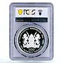 Kenya 500 shillings 25 Years of Independence PR68 PCGS silver coin 1988