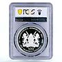 Kenya 500 shillings 25 Years of Independence PR68 PCGS silver coin 1988