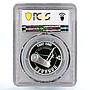 Macedonia 100 denari 100 Years Statehood Cannon Tree MS68 PCGS Ag coin 2003