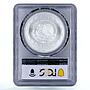 Mexico 5 pesos Disco de La Muerte Disc of Death MS67 PCGS silver coin 1998