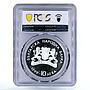 Bulgaria 10 leva Euro Integration Plovdiv City PR67 PCGS silver coin 1999