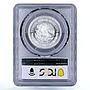 Mexico 1/2 onza Libertad Angel of Independence MS67 PCGS silver coin 2002