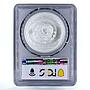Mexico 5 pesos Precolombina Jugador de Pelota Statue MS67 PCGS silver coin 1997
