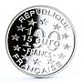 France 100 francs European Heritage Luxembourg Wenceslaus Wall silver coin 1997