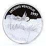 France 100 francs European Heritage Luxembourg Wenceslaus Wall silver coin 1997