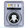 Switzerland 50 francs Schwyz Shooting Festival Soldier PR69 PCGS Ag coin 1998
