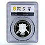 Switzerland 50 francs Schwyz Shooting Festival Soldier PR69 PCGS Ag coin 1998