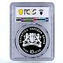 Bulgaria 10 leva Euro Integration Plovdiv City PR69 PCGS silver coin 1999