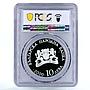 Bulgaria 10 leva Church of Pantokrator in Nessebar PR68 PCGS silver coin 2000