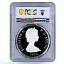 Turks and Caicos Islands 20 crowns Queen Victoria PR69 PCGS silver coin 1977