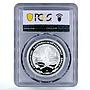 Switzerland 50 francs Aargau Brugg Shooting Festival PR68 PCGS silver coin 1988