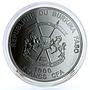 Burkina Faso 1000 francs Holy Crocodile Sacre in Dark Datina silver coin 2013