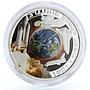 Cook Islands 1 dollar 1st Launched Space Shuttle Ship proof silver coin 2010