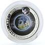 Cook Islands 1 dollar 50th Anniversary of Launched Sputnik 1957 silver coin 2007