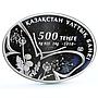 Kazakhstan 500 tenge Endangered Wildlife Agama Lizard Fauna silver coin 2010