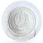 Transnistria 10 rubles Local Red Book Snowdrop Flower Flora silver coin 2009