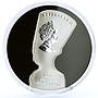 British Virgin Islands 10 dollars 100 Years Queen Nefertiti Bust Ag coin 2012