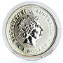 Australia 1 dollar Lunar Calendar series I Year of the Monkey silver coin 2004