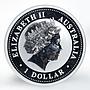 Australia 1 dollar Year of the Monkey Lunar Series I Silver coin 1 oz 2004