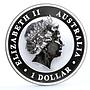 Australia 1 dollar Endangered Wildlife Kookaburra Bird Fauna silver coin 2012