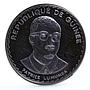 Guinea 500 sylis Politics Prime-Minister Patrice Lumumba proof silver coin 1977