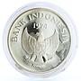 Indonesia 2000 rupiah Endangered Wildlife Javan Tiger Fauna silver coin 1974