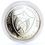 Fujairah 10 riyals Apollo XIV Moon Landing Program proof silver coin 1970