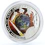 Cook Islands 1 dollar 1st Moon Walk Astronaut Shuttle Ship silver coin 2009