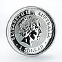 Australia 1 dollar Year of the Monkeys Lunar calendar Series I silver 2004