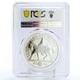 Britain 5 pounds Royal Golden Jubilee Queen on Horse PR68 PCGS silver coin 2002